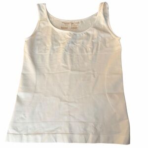 Shapermint Women’s White Scoop Neck Cami Tank Top Size 2XL Plus Size Shapewear
